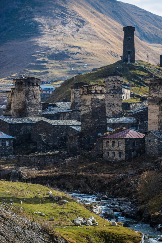 Svan towers in Mestia